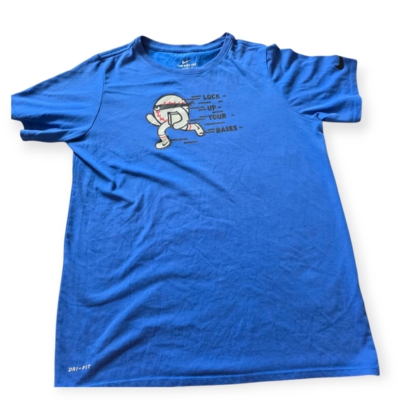 2 For 1 Bundle Nike Dri-Fit Tees, Blue And Green, Size Youth XL - Picture 3 of 12